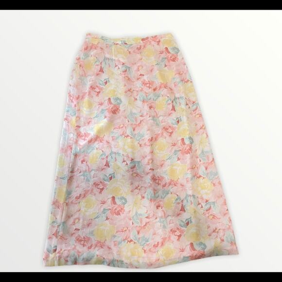 Pendleton Dresses & Skirts - Vtg Pendleton Flowy Floral Fairy Romantic Skirt Womens 10  Ethereal Cottagcore